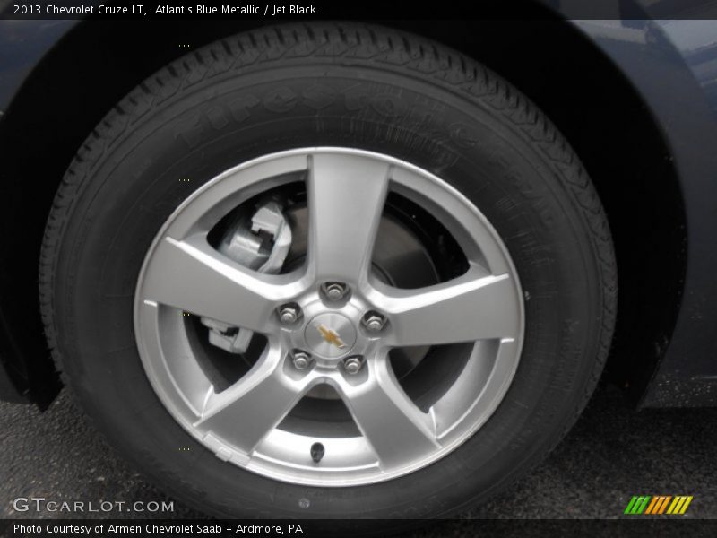 Atlantis Blue Metallic / Jet Black 2013 Chevrolet Cruze LT