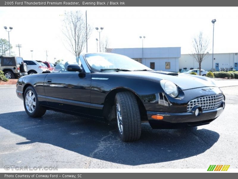 Evening Black / Black Ink 2005 Ford Thunderbird Premium Roadster