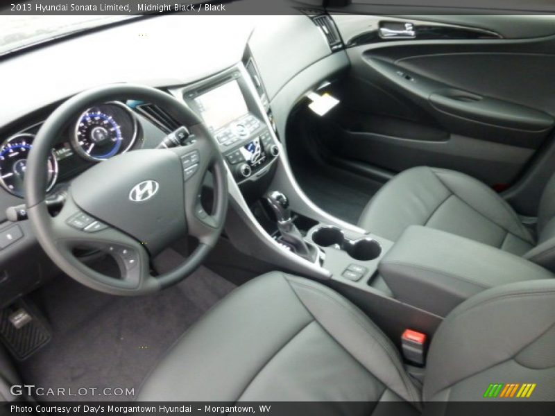 Midnight Black / Black 2013 Hyundai Sonata Limited