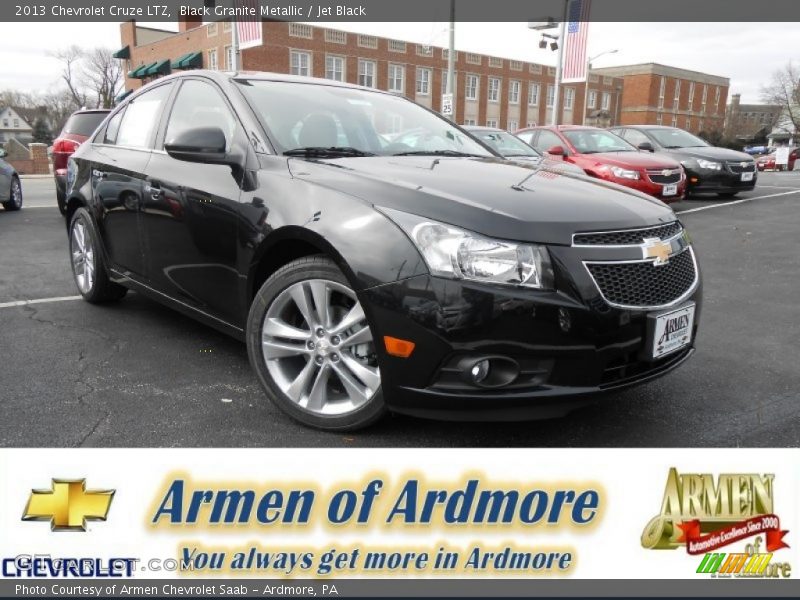 Black Granite Metallic / Jet Black 2013 Chevrolet Cruze LTZ