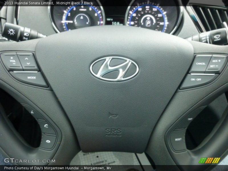Midnight Black / Black 2013 Hyundai Sonata Limited