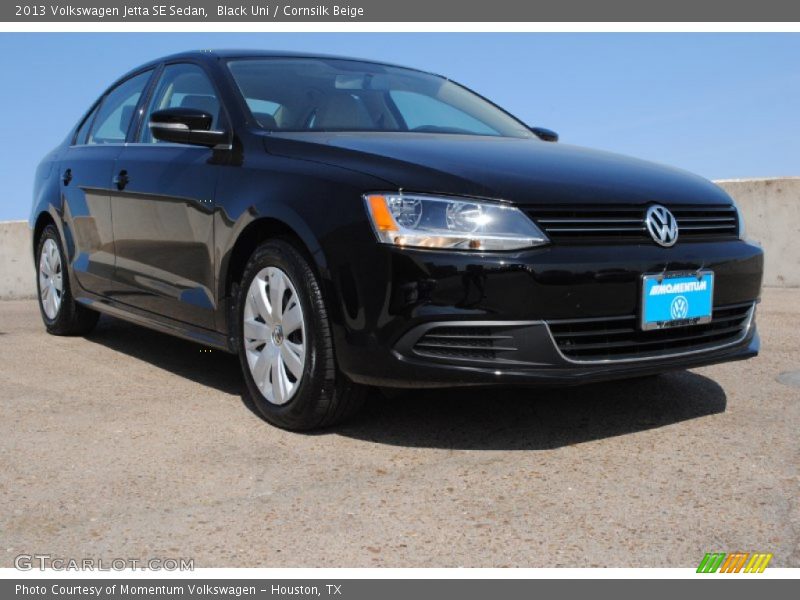 Black Uni / Cornsilk Beige 2013 Volkswagen Jetta SE Sedan