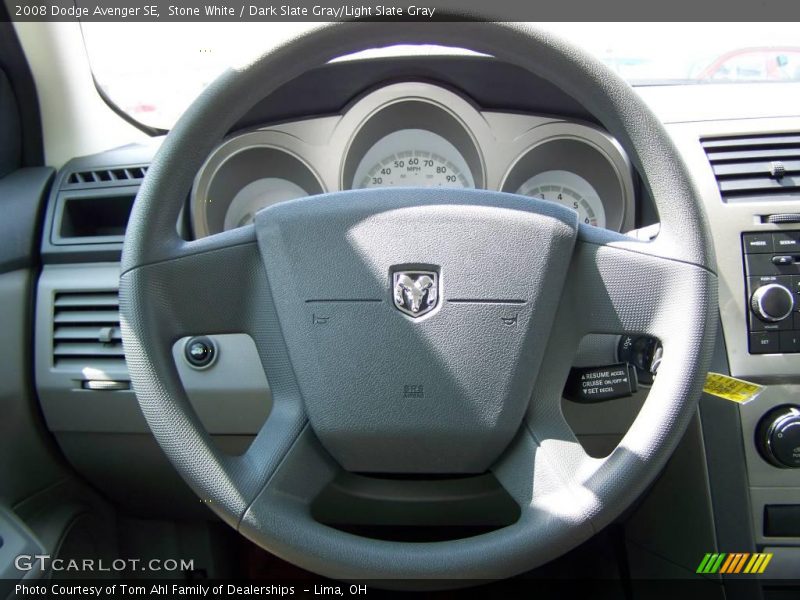 Stone White / Dark Slate Gray/Light Slate Gray 2008 Dodge Avenger SE