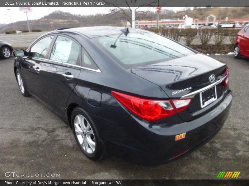 Pacific Blue Pearl / Gray 2013 Hyundai Sonata Limited