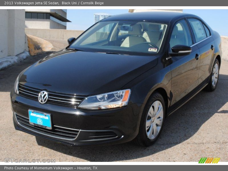 Black Uni / Cornsilk Beige 2013 Volkswagen Jetta SE Sedan