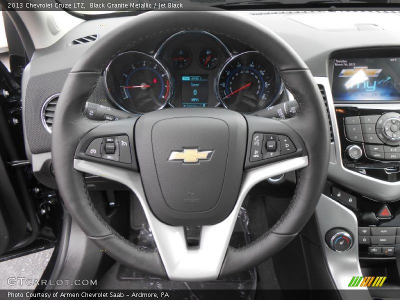 Black Granite Metallic / Jet Black 2013 Chevrolet Cruze LTZ
