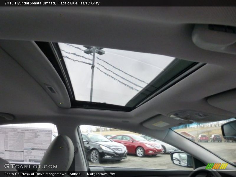 Pacific Blue Pearl / Gray 2013 Hyundai Sonata Limited