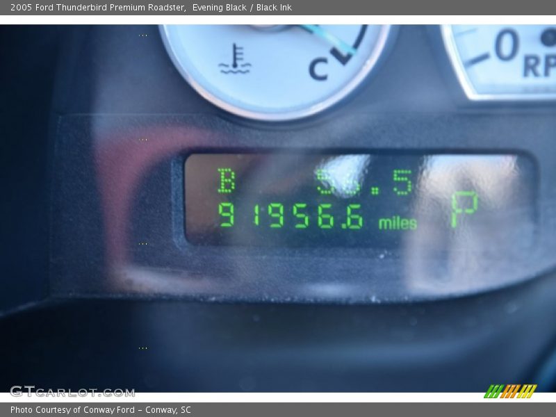 Evening Black / Black Ink 2005 Ford Thunderbird Premium Roadster