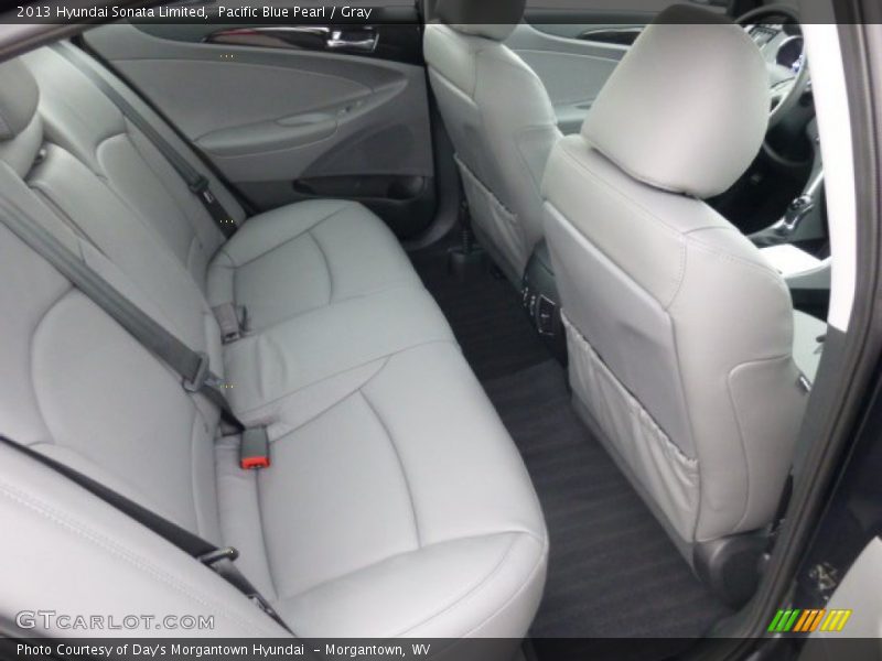 Pacific Blue Pearl / Gray 2013 Hyundai Sonata Limited