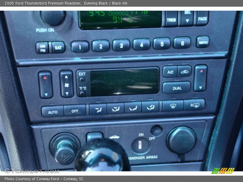 Controls of 2005 Thunderbird Premium Roadster