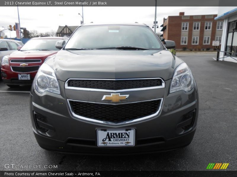 Steel Green Metallic / Jet Black 2013 Chevrolet Equinox LT