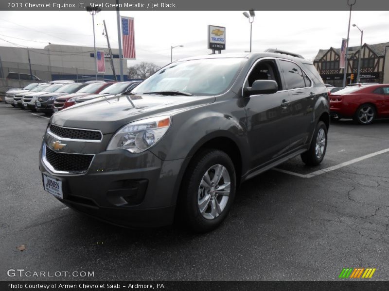 Steel Green Metallic / Jet Black 2013 Chevrolet Equinox LT