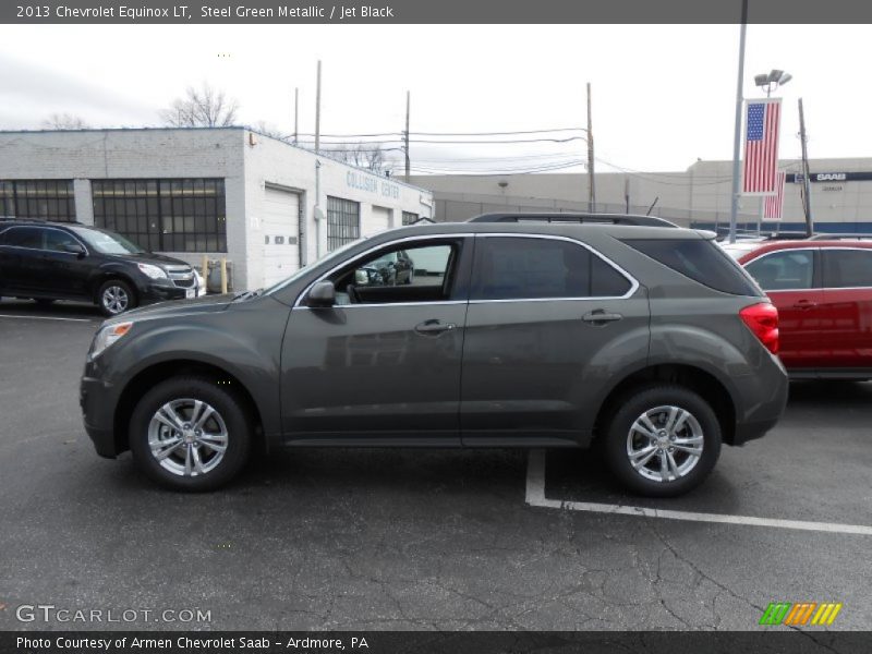 Steel Green Metallic / Jet Black 2013 Chevrolet Equinox LT