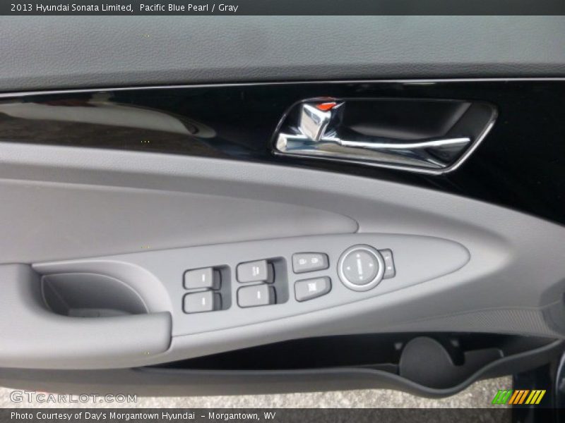 Pacific Blue Pearl / Gray 2013 Hyundai Sonata Limited