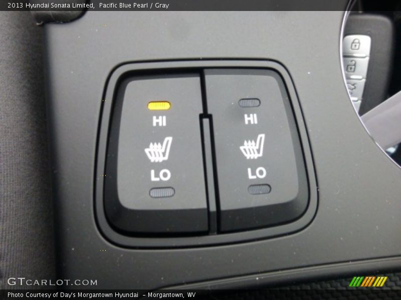 Pacific Blue Pearl / Gray 2013 Hyundai Sonata Limited