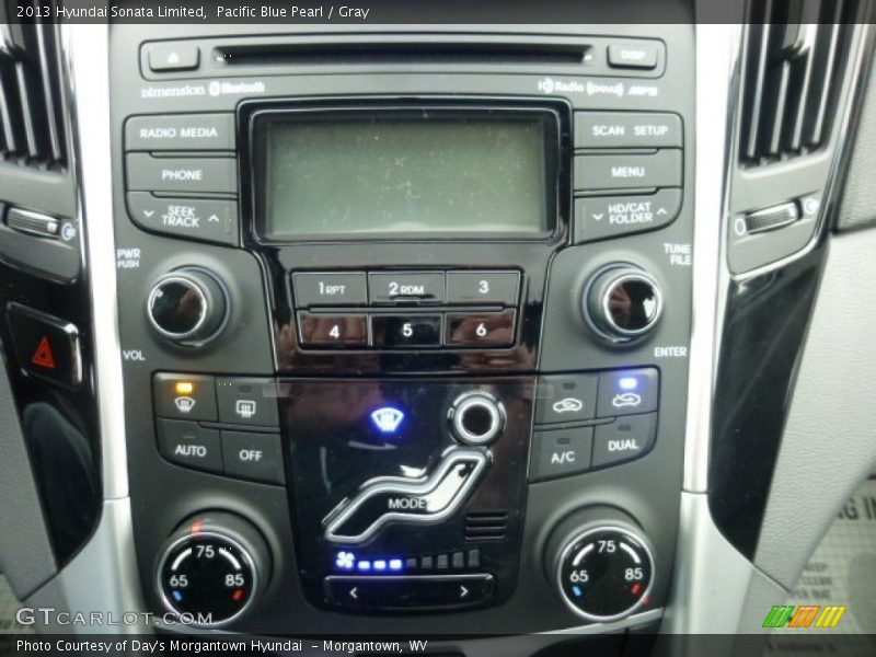 Pacific Blue Pearl / Gray 2013 Hyundai Sonata Limited