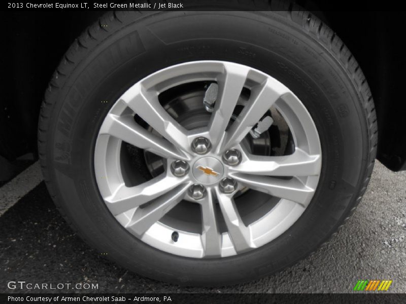 Steel Green Metallic / Jet Black 2013 Chevrolet Equinox LT