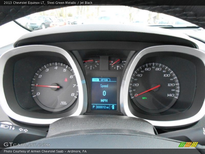 Steel Green Metallic / Jet Black 2013 Chevrolet Equinox LT