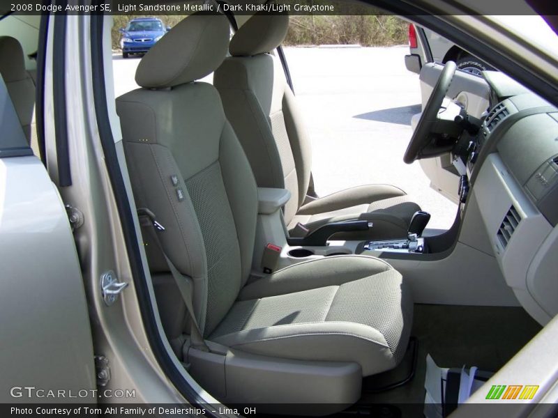 Light Sandstone Metallic / Dark Khaki/Light Graystone 2008 Dodge Avenger SE