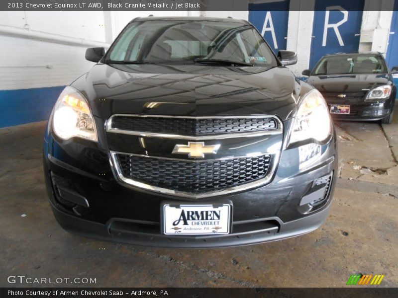 Black Granite Metallic / Jet Black 2013 Chevrolet Equinox LT AWD