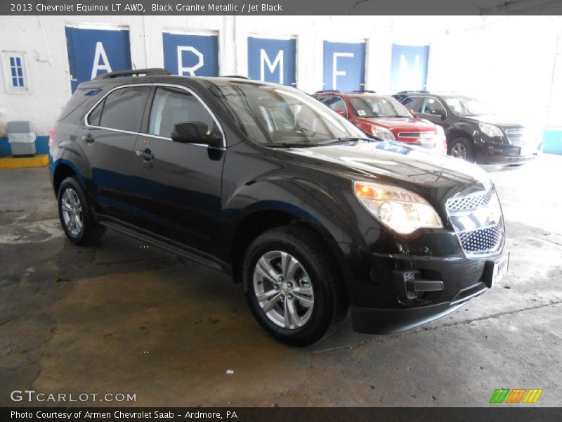 Black Granite Metallic / Jet Black 2013 Chevrolet Equinox LT AWD