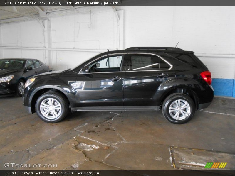 Black Granite Metallic / Jet Black 2013 Chevrolet Equinox LT AWD