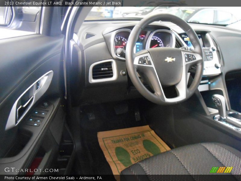Black Granite Metallic / Jet Black 2013 Chevrolet Equinox LT AWD