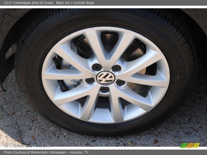 Black Uni / Cornsilk Beige 2013 Volkswagen Jetta SE Sedan