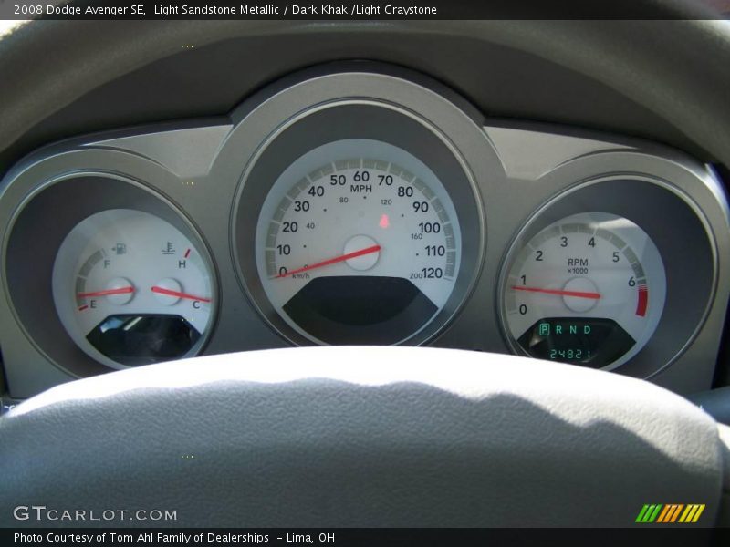 Light Sandstone Metallic / Dark Khaki/Light Graystone 2008 Dodge Avenger SE