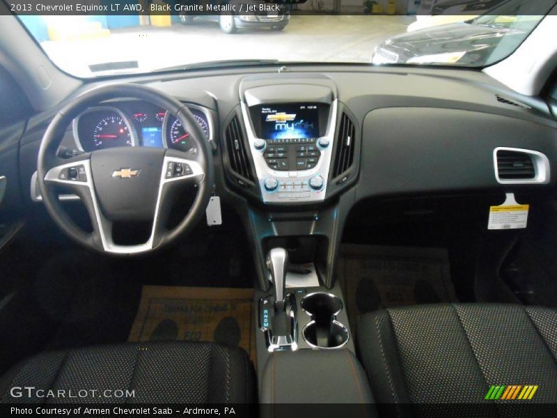 Black Granite Metallic / Jet Black 2013 Chevrolet Equinox LT AWD