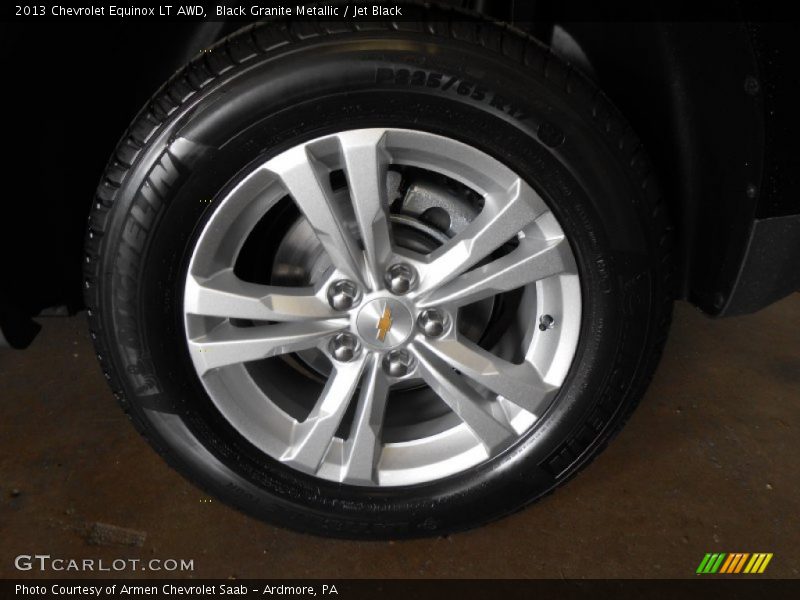 Black Granite Metallic / Jet Black 2013 Chevrolet Equinox LT AWD