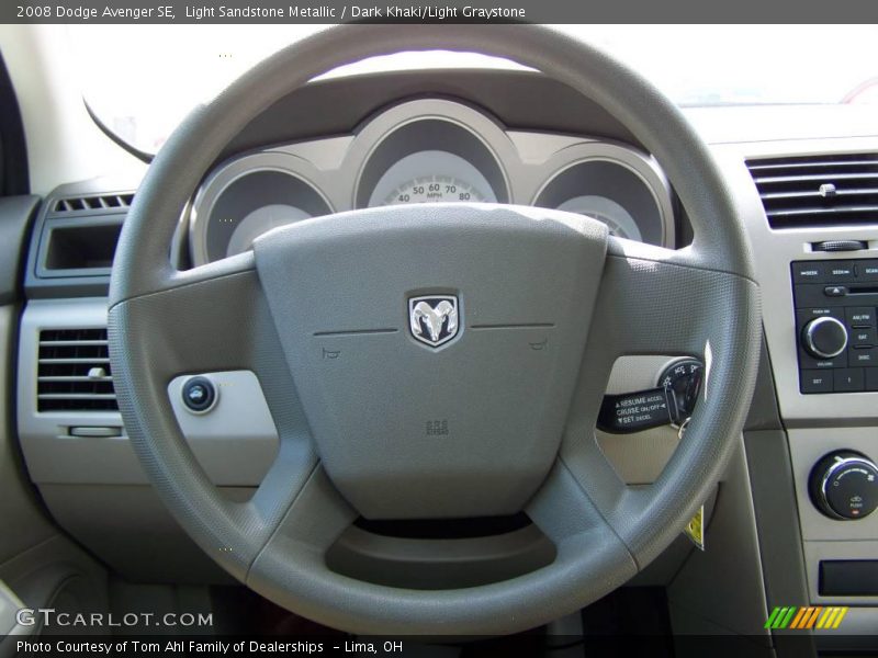 Light Sandstone Metallic / Dark Khaki/Light Graystone 2008 Dodge Avenger SE