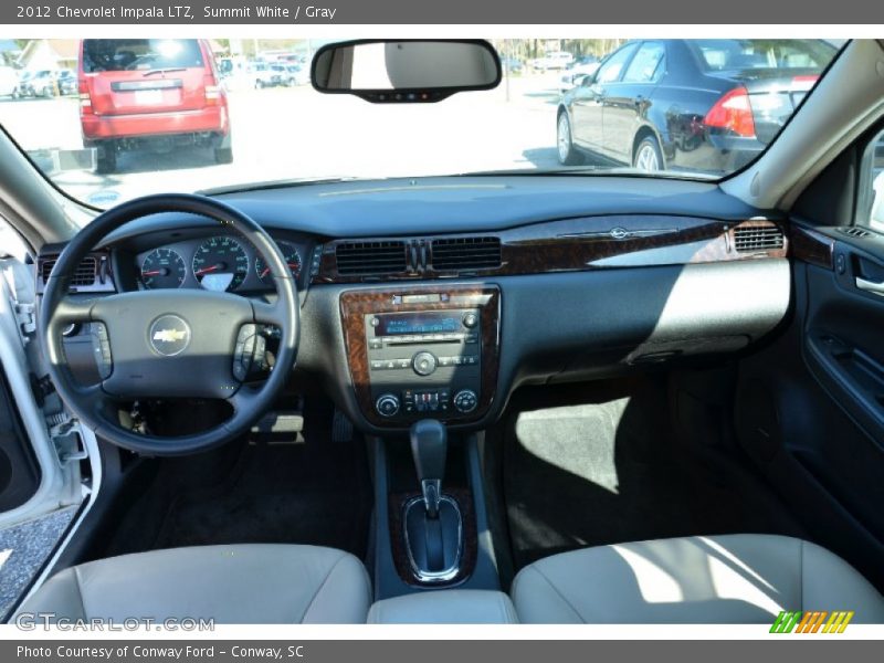 Summit White / Gray 2012 Chevrolet Impala LTZ