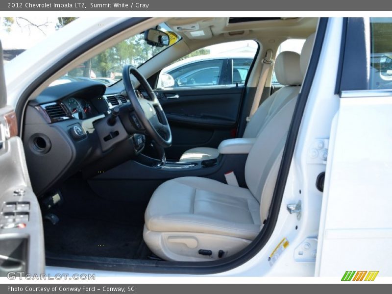 Summit White / Gray 2012 Chevrolet Impala LTZ