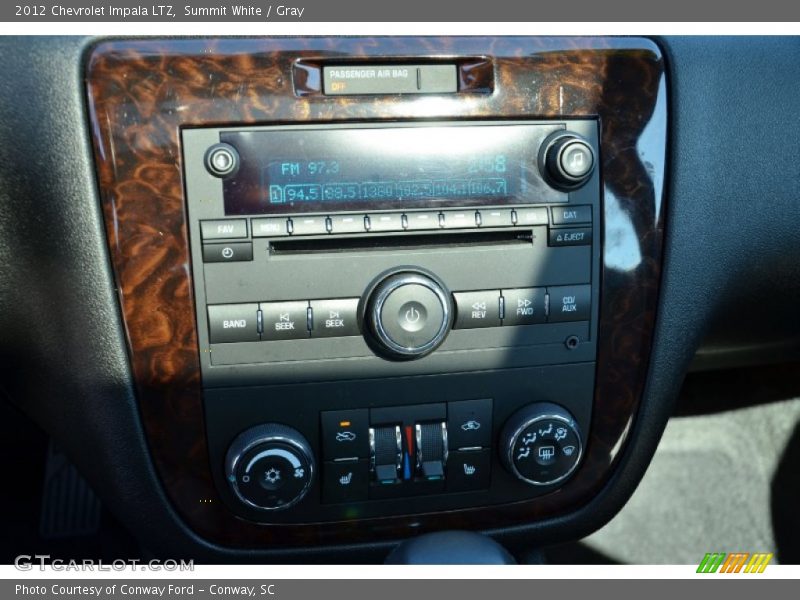 Summit White / Gray 2012 Chevrolet Impala LTZ