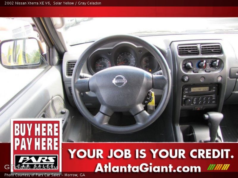 Solar Yellow / Gray Celadon 2002 Nissan Xterra XE V6