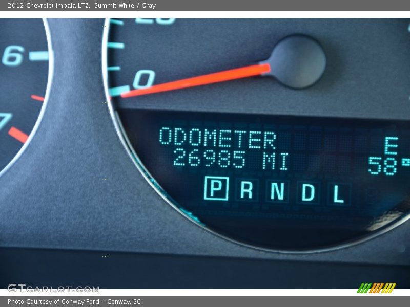 Summit White / Gray 2012 Chevrolet Impala LTZ