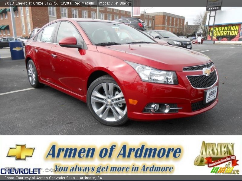 Crystal Red Metallic Tintcoat / Jet Black 2013 Chevrolet Cruze LTZ/RS