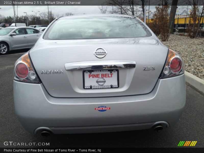 Brilliant Silver / Charcoal 2012 Nissan Altima 2.5 S