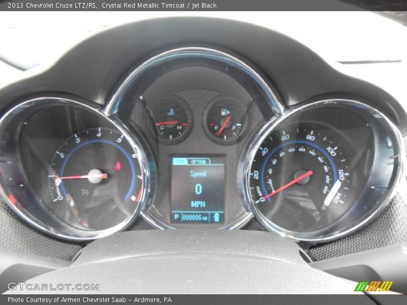 Crystal Red Metallic Tintcoat / Jet Black 2013 Chevrolet Cruze LTZ/RS
