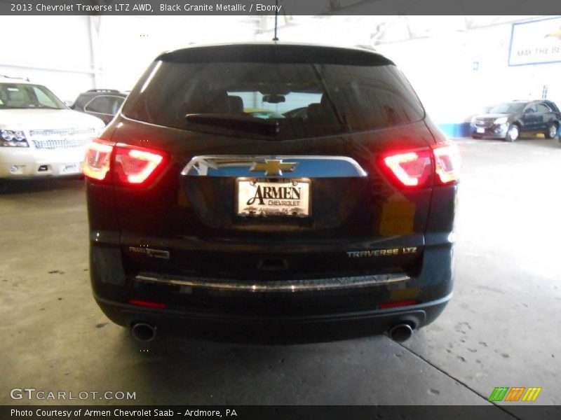 Black Granite Metallic / Ebony 2013 Chevrolet Traverse LTZ AWD