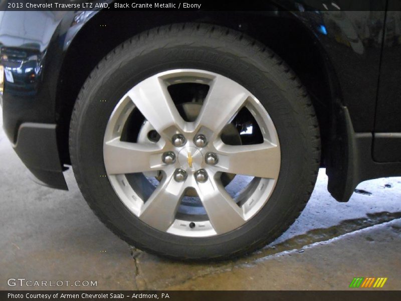 Black Granite Metallic / Ebony 2013 Chevrolet Traverse LTZ AWD