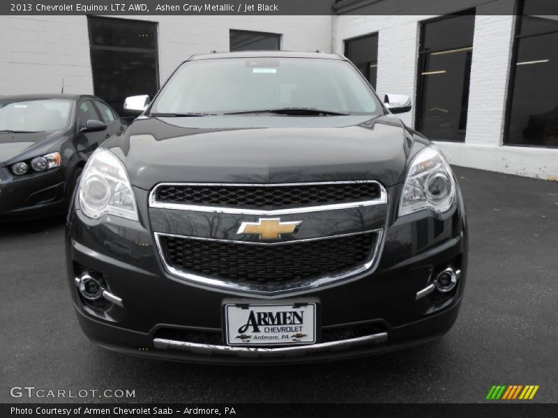Ashen Gray Metallic / Jet Black 2013 Chevrolet Equinox LTZ AWD
