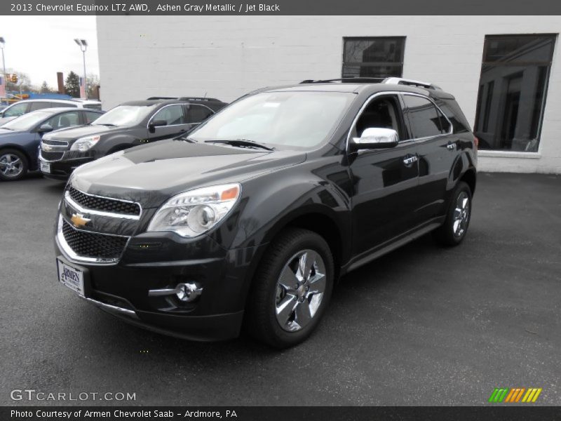 Ashen Gray Metallic / Jet Black 2013 Chevrolet Equinox LTZ AWD