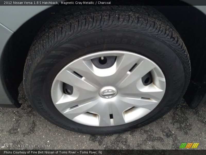 Magnetic Gray Metallic / Charcoal 2012 Nissan Versa 1.8 S Hatchback