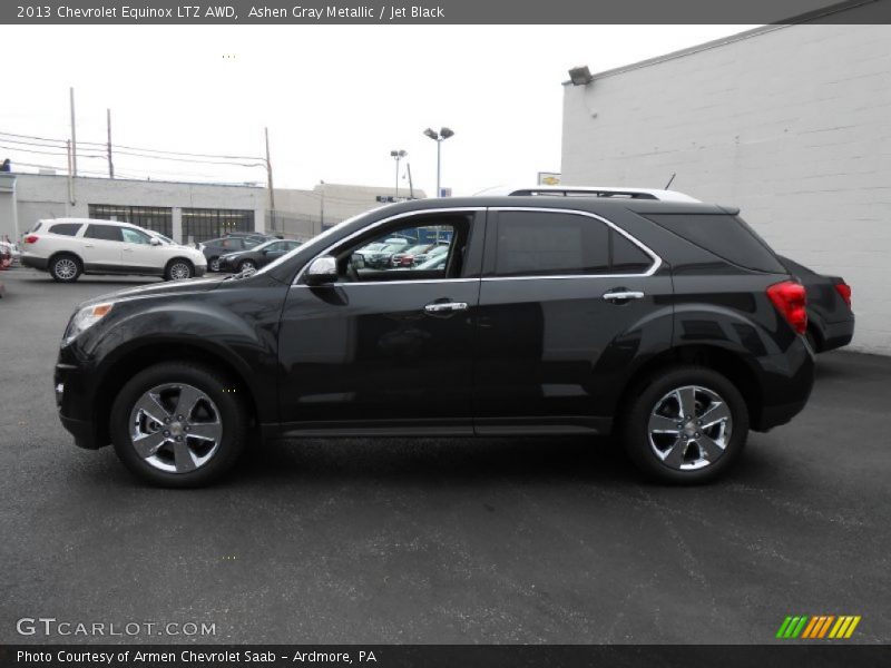 Ashen Gray Metallic / Jet Black 2013 Chevrolet Equinox LTZ AWD