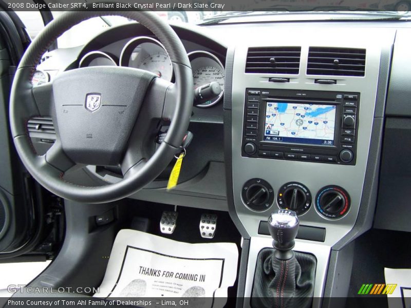Brilliant Black Crystal Pearl / Dark Slate Gray 2008 Dodge Caliber SRT4
