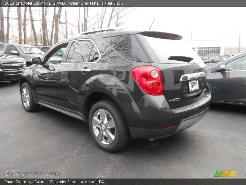 Ashen Gray Metallic / Jet Black 2013 Chevrolet Equinox LTZ AWD