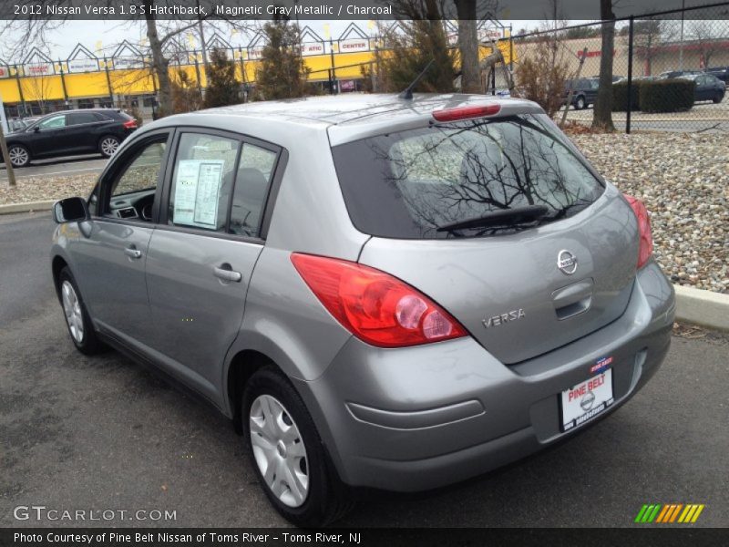 Magnetic Gray Metallic / Charcoal 2012 Nissan Versa 1.8 S Hatchback