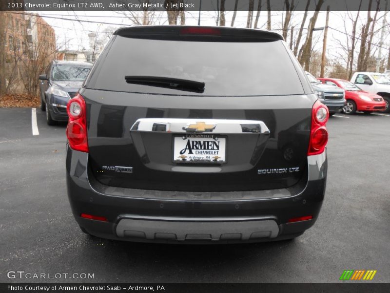 Ashen Gray Metallic / Jet Black 2013 Chevrolet Equinox LTZ AWD